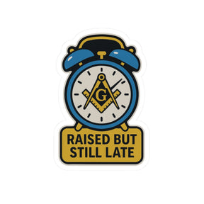 Master Mason Blue Lodge Sticker Decal - Boaz & Jachin Kiss-Cut Colorful - Bricks Masons