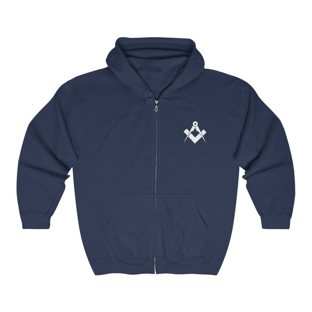 Master Mason Blue Lodge Hoodie - Square & Compass Classic Fit