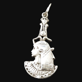 Egyptian Pharaoh Pendant in Silver 3 x 1.5 cm 2 g Art 675 - Bricks Masons