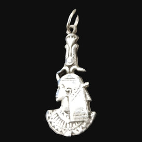Egyptian Pharaoh Pendant in Silver 3 x 1.5 cm 2 g Art 675 - Bricks Masons