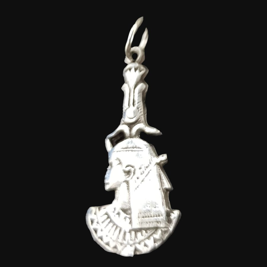 Egyptian Pharaoh Pendant in Silver 3 x 1.5 cm 2 g Art 675 - Bricks Masons