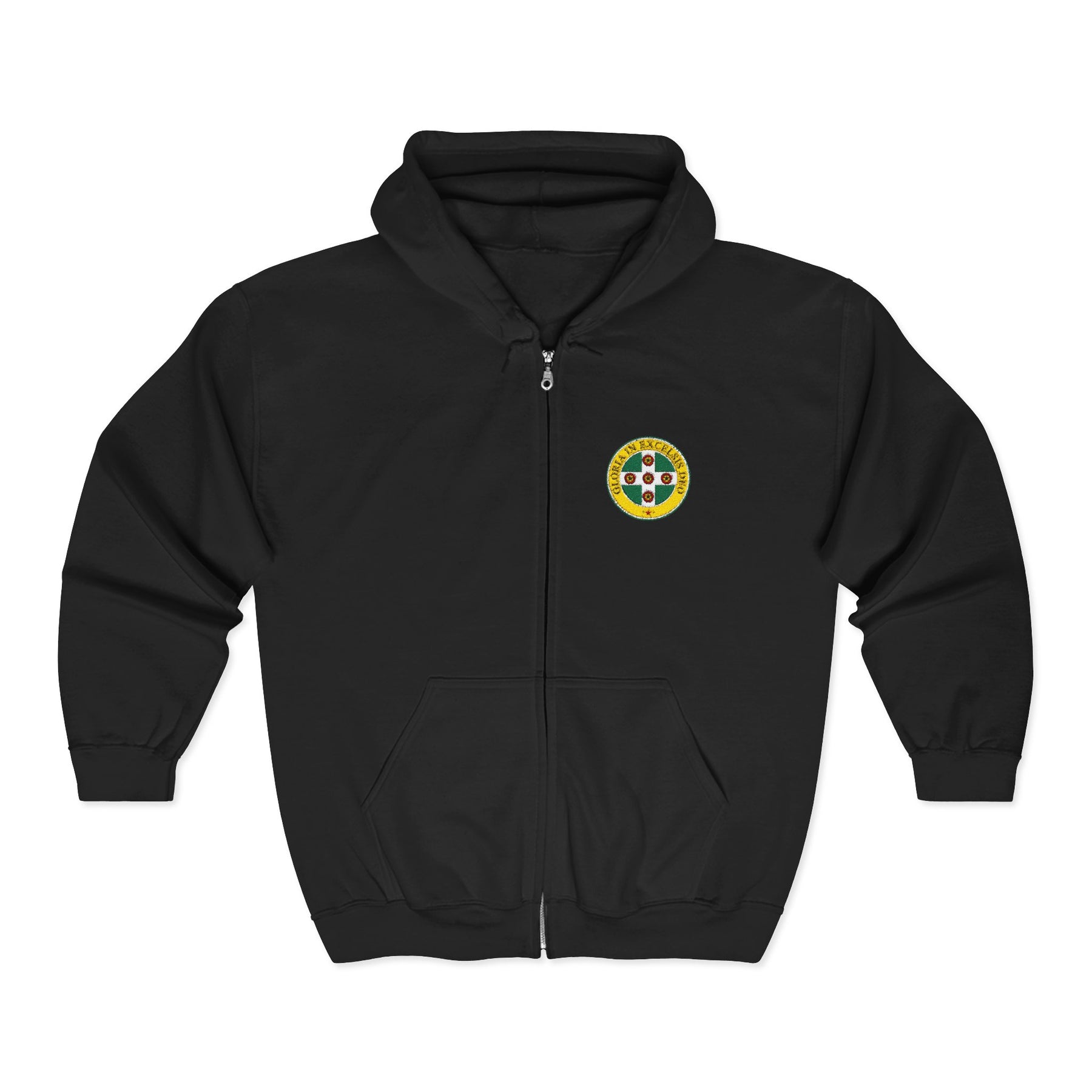 Royal Order of Scotland Hoodie - Zip Up Jacket Front & Back Crest - Bricks Masons