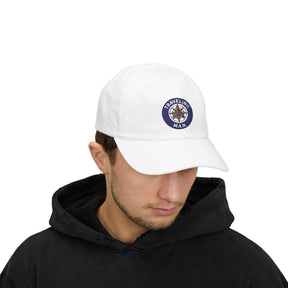 Master Mason Blue Lodge Baseball Cap - Embroidered Traveling Man Dad Cap - Bricks Masons