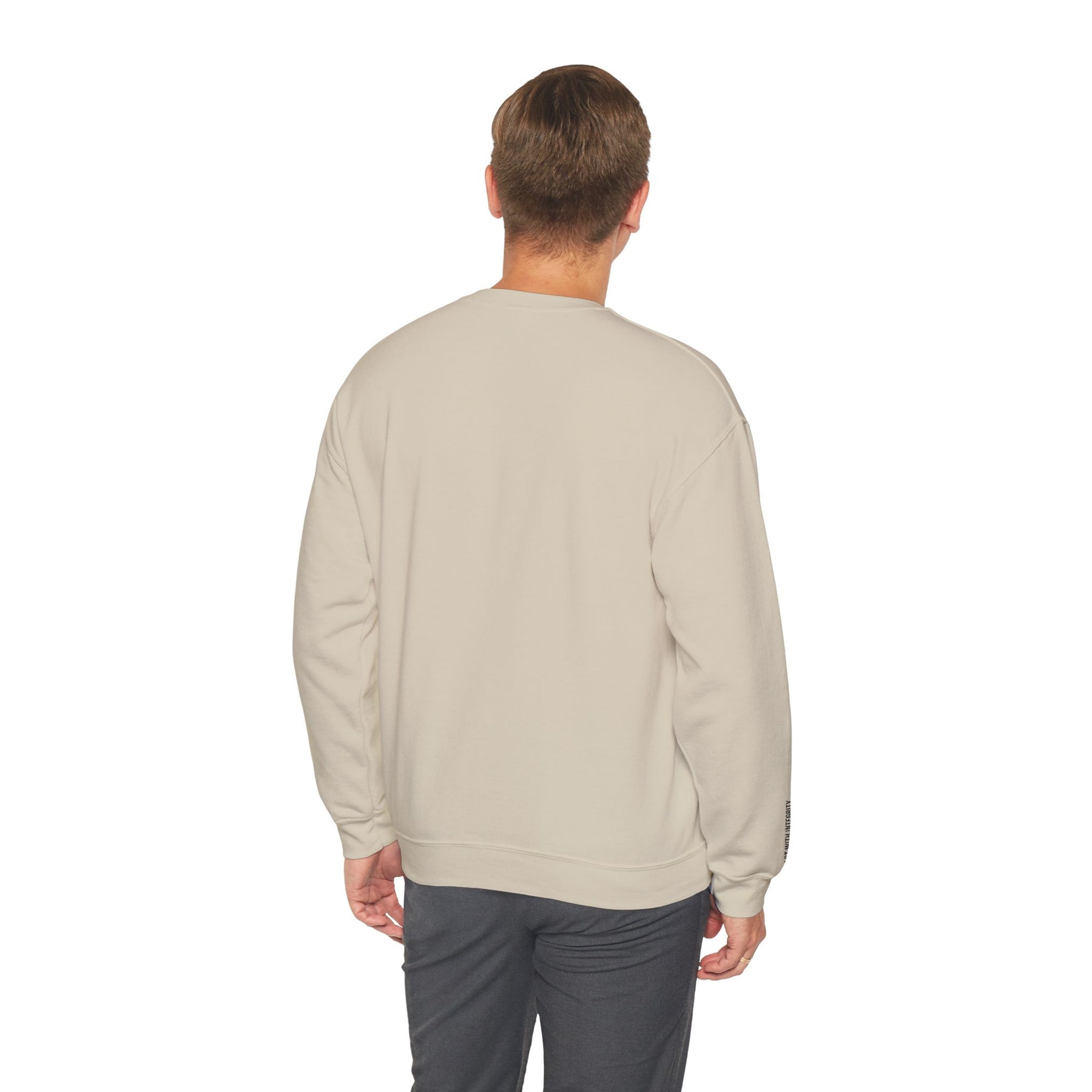 Entered Apprentice Blue Lodge Sweatshirt - Justice Front & Sleeves Embroidery - Bricks Masons