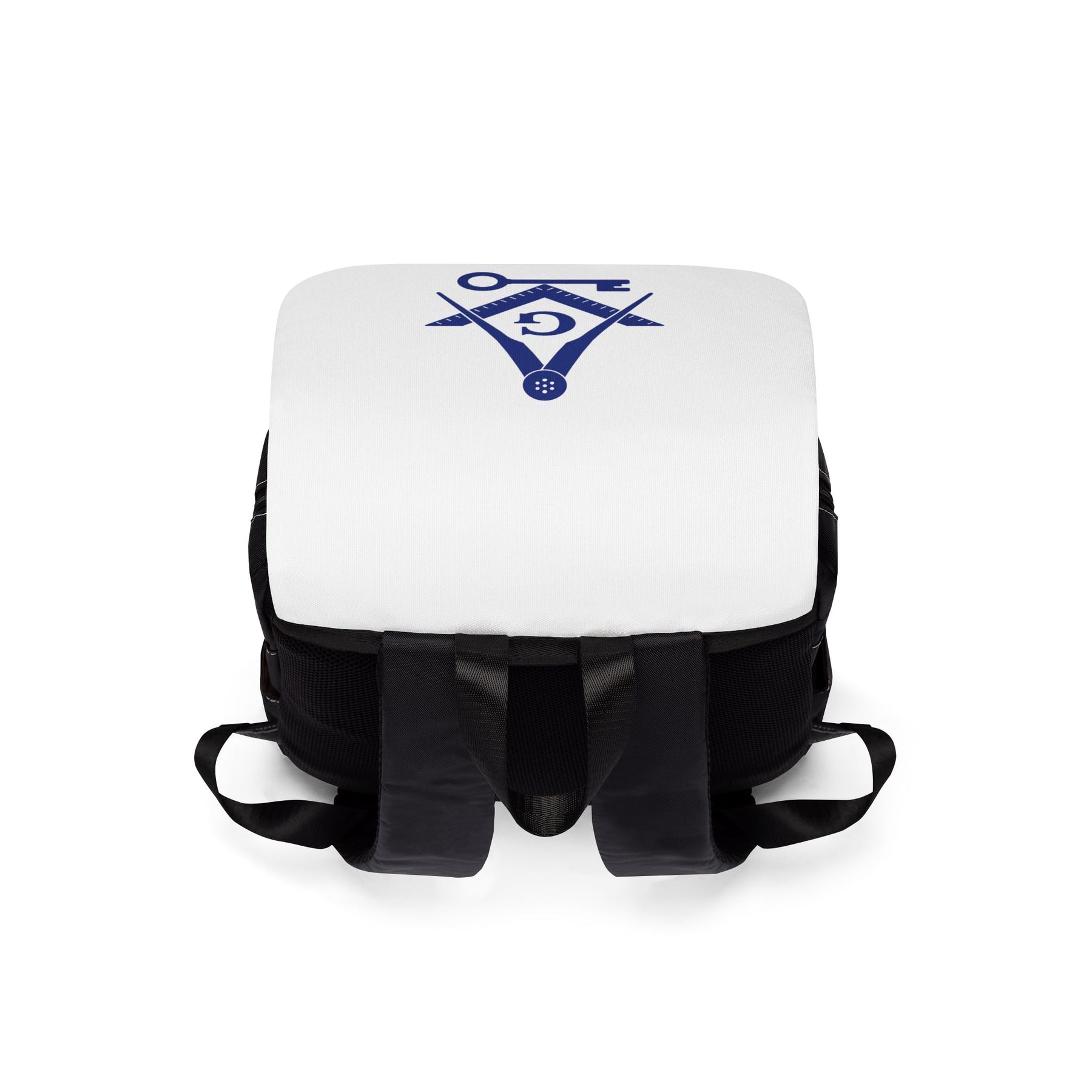 International Masons Backpack - White & Blue Resistant Fabric - Bricks Masons