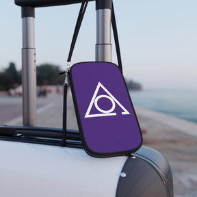 LOCOP Passport Wallet -  Purple With Shoulder & Wrist Strap - Bricks Masons