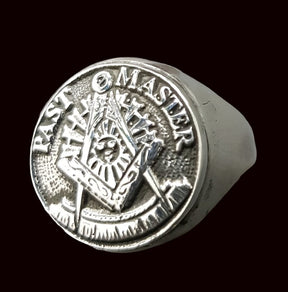 Masonic Past Master Ring, Silver, 1.8 cm, Art. 818 - Bricks Masons