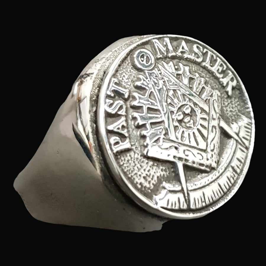 Masonic Past Master Ring, Silver, 1.8 cm, Art. 818 - Bricks Masons