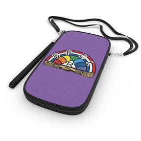 International Order of The Rainbow For Girls Passport Wallet - Purple With Colorful Emblem - Bricks Masons