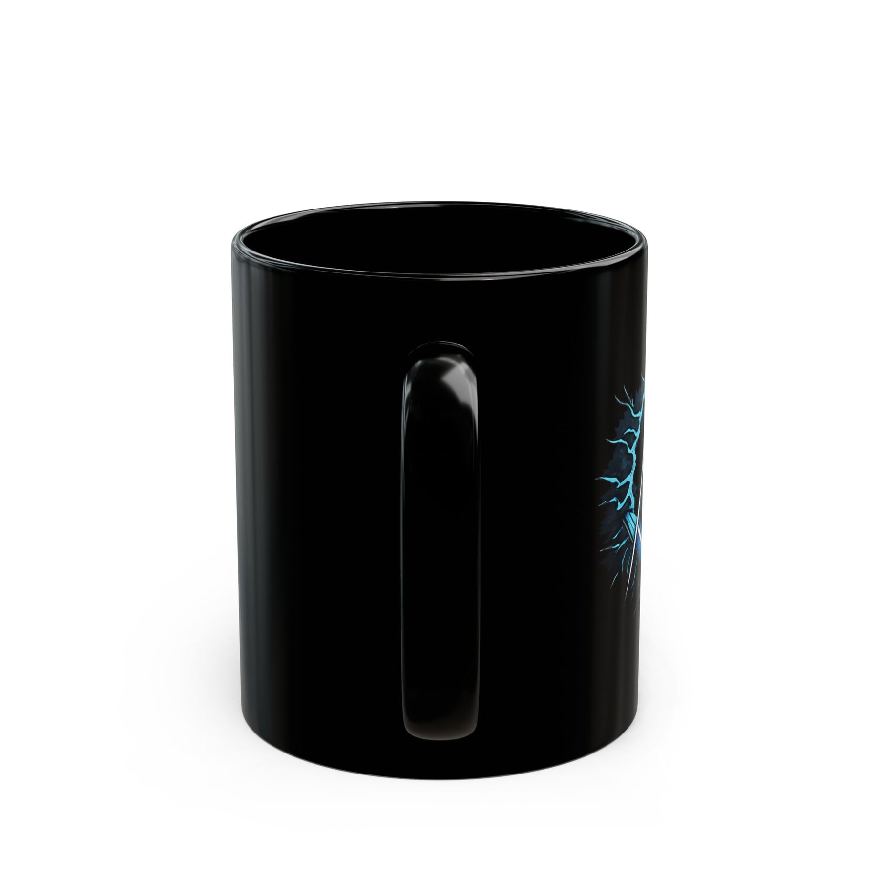 Master Mason Blue Lodge Mug - Black with Blue Square & Compass G