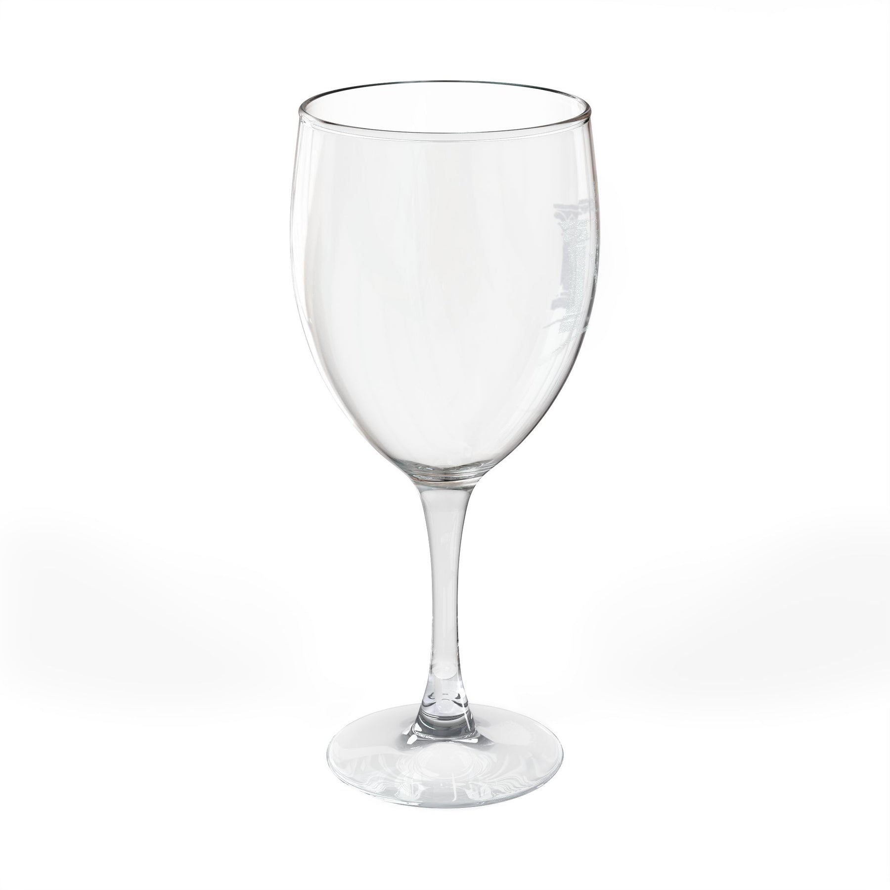 Master Mason Blue Lodge Wine Glass - Square & Compass G with Twin Pillars & Radiant Light
