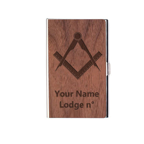 Master Mason Blue Lodge Card Holder - (RFID Protection) - Bricks Masons