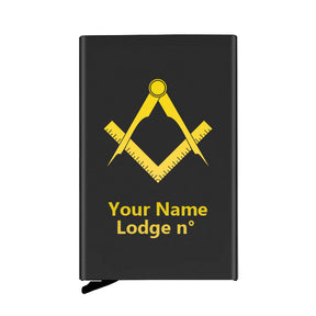 Master Mason Blue Lodge Credit Card Holder - Various Colors - Bricks Masons