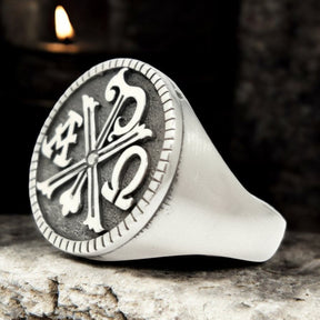 Templar Crimson XP Ring in Silver 1.8 cm 12 g Art 923 - Bricks Masons