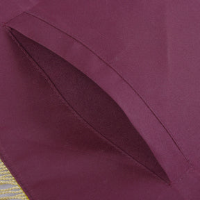 95th Degree Memphis Misraim Apron - Burgundy Velvet With Gold Hand Embroidery Bullion - Bricks Masons
