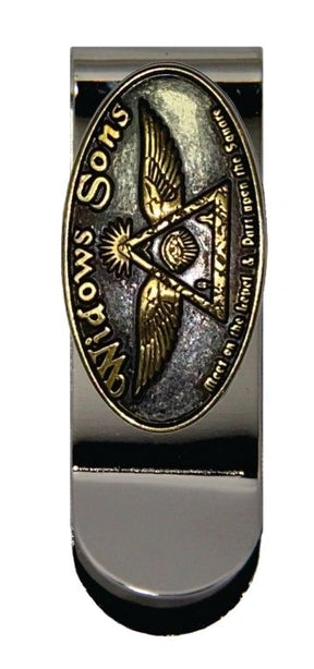 Widows Sons Money Clip - Chrome Metal - Bricks Masons