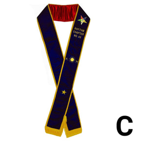 Associate Matron OES Sash - Purple Velvet