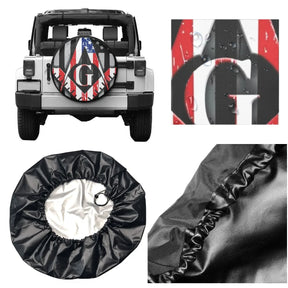 Master Mason Blue Lodge Car Tire Cover - Various Square and Compass G - Bricks Masons