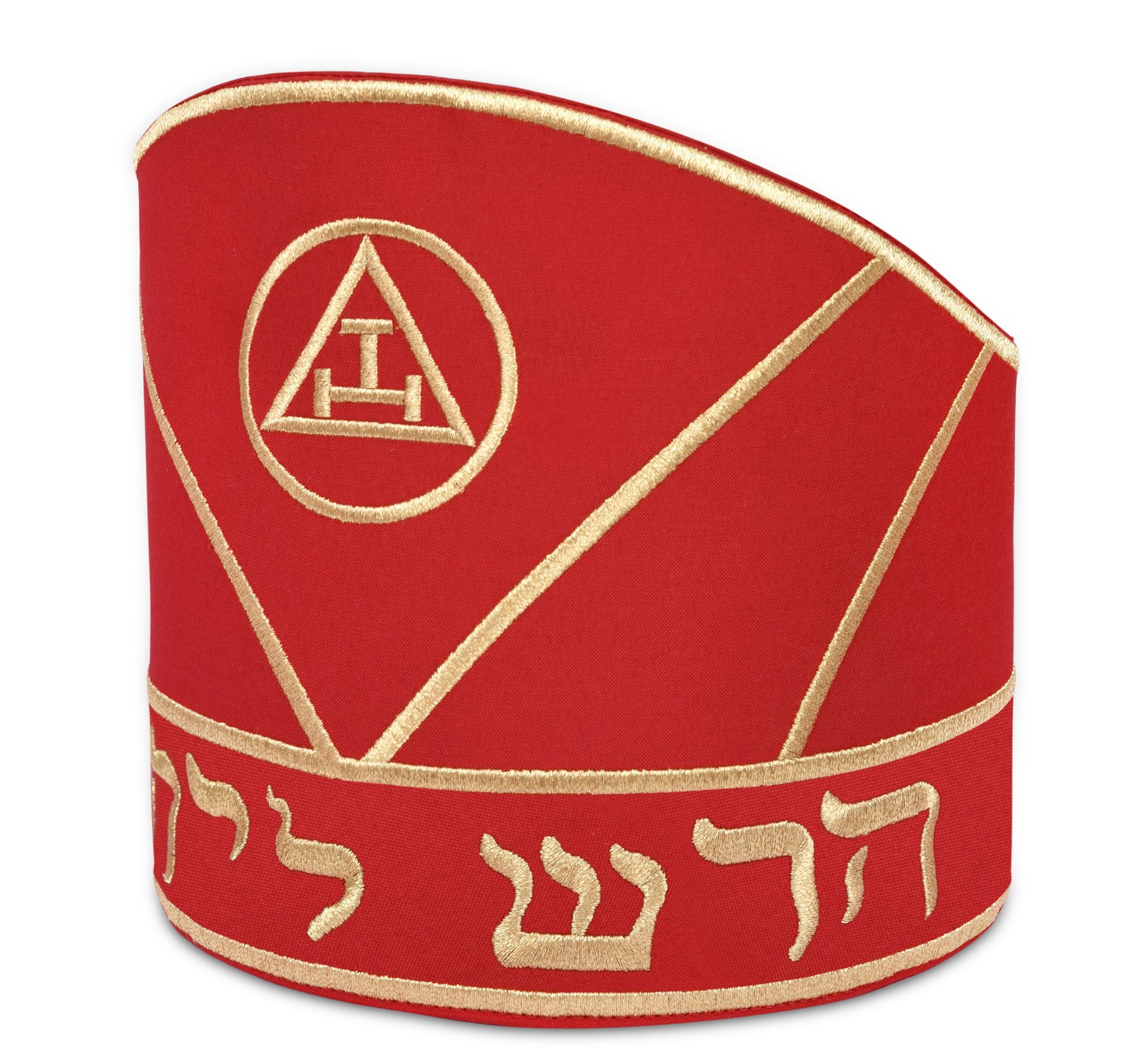 High Priest Royal Arch Chapter Mitre - Red & Gold Embroidery - Bricks Masons