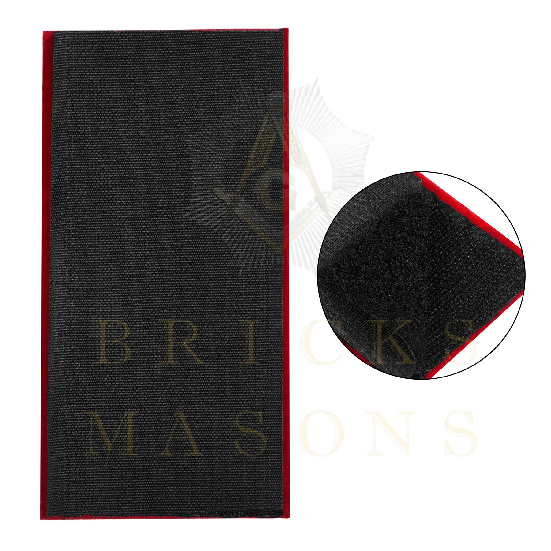 Past Grand Commander Knights Templar Frock Coat Shoulder Board - Gold Bullion Embroidery - Bricks Masons