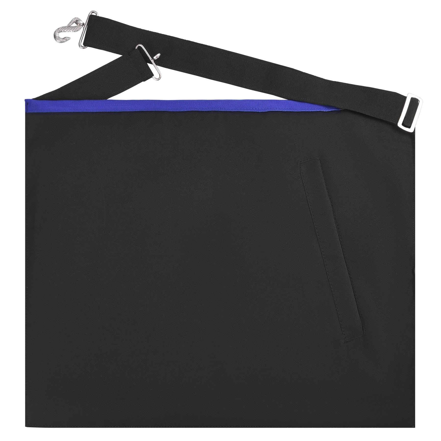 Master of Ceremonies Blue Lodge Officer Apron - Royal Blue Ribbon