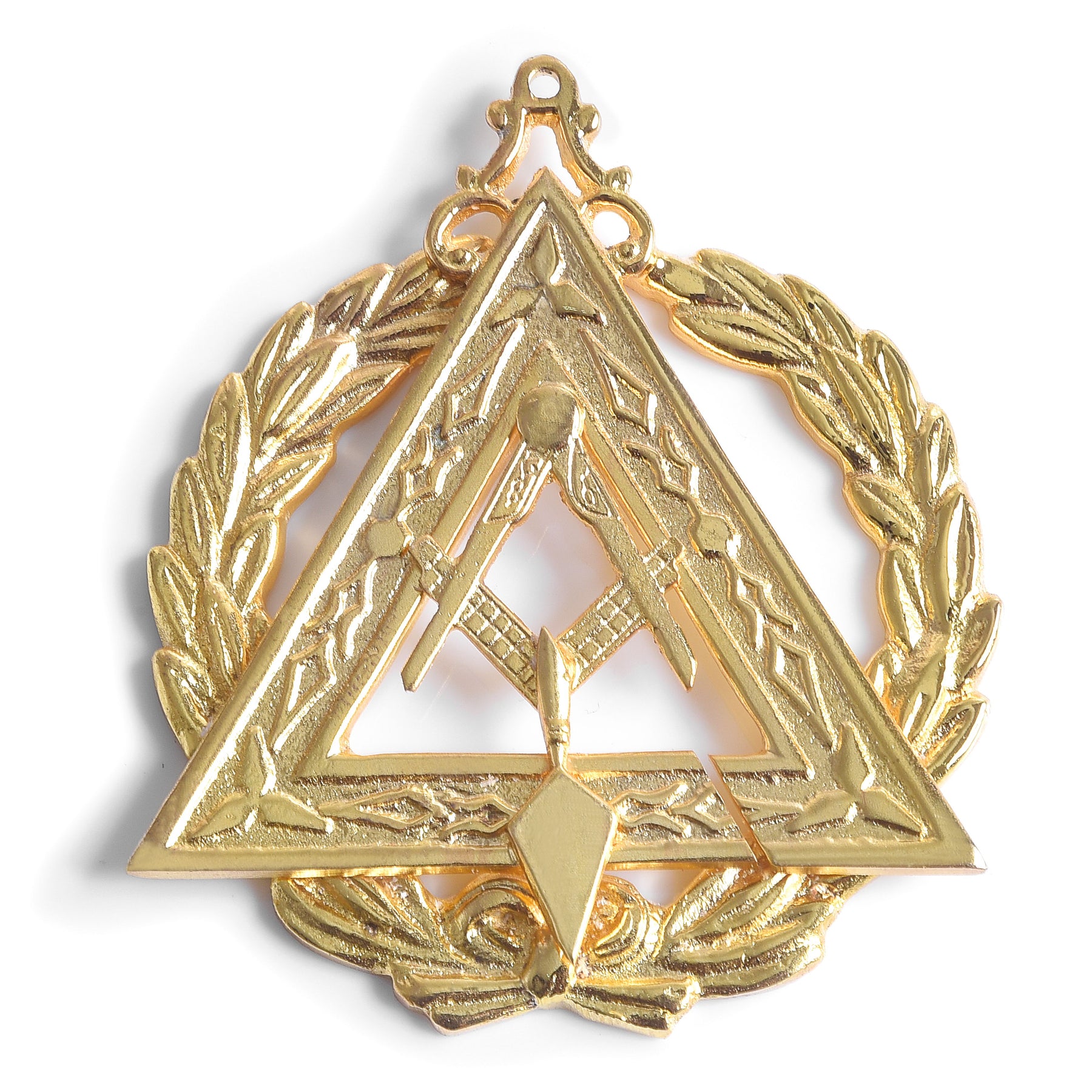 Past Grand Illustrious Master Council Collar Jewel - Gold Plated - Bricks Masons