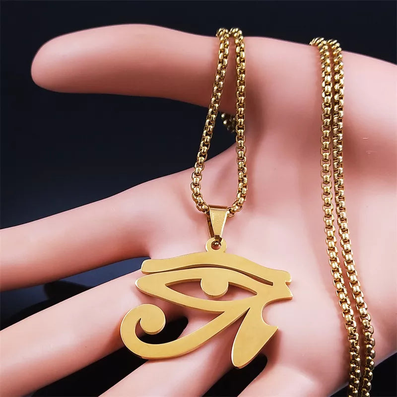 Ancient Egypt Ring - Eye Of Horus Stainless Steel E - Bricks Masons