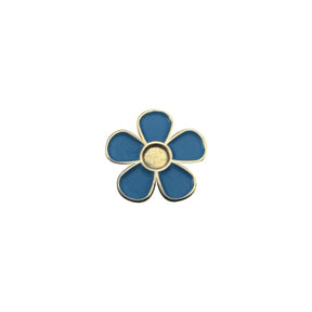 Masonic Lapel Pin - Forget Me Not Emblem - Bricks Masons