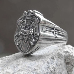 Knights Templar Commandery Ring - 16L Stainless Steel