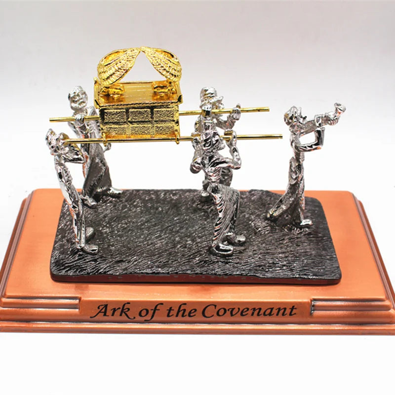 Ancient Israel Statue - Ark of the Covenant Metal Alloy - Bricks Masons