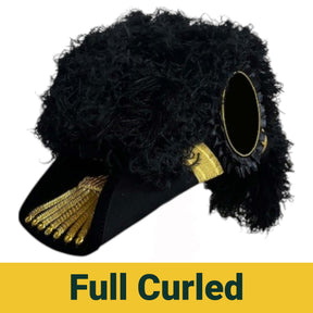 Past Grand Commander Knights Templar Chapeau - All Black Plumes - Bricks Masons