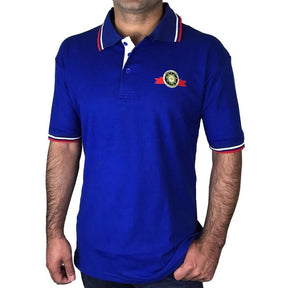 The Royal Order Of Scotland Polo Shirt - Blue Cotton - Bricks Masons