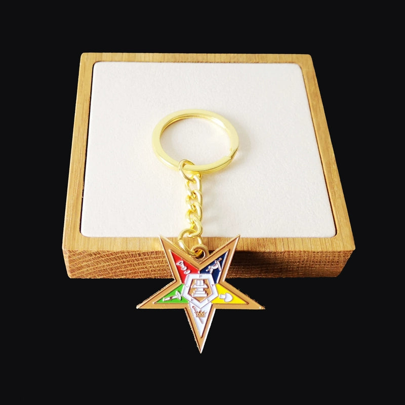 OES Keychain - Gold Plated Chain And Pendant