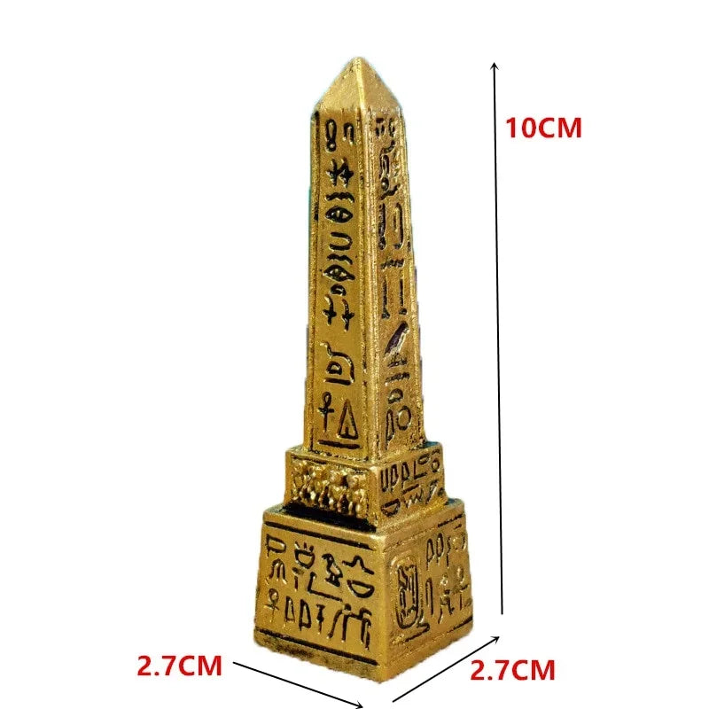 Ancient Egypt Figurine - Obelisk Miniature  Resin Crafts Miniature - Bricks Masons