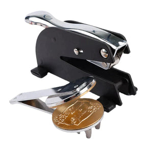 The Order Of The Golden Circle Desktop Seal Press - Stainless Steel With Black Customizable - Bricks Masons