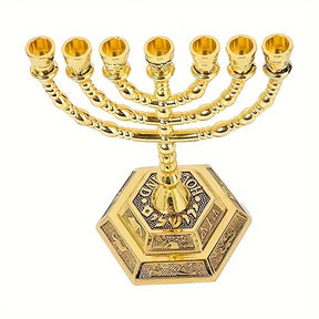 Ancient Israel Candle Holder - 12-tribe Menorah Menorah Of The Jerusalem Temple - Bricks Masons