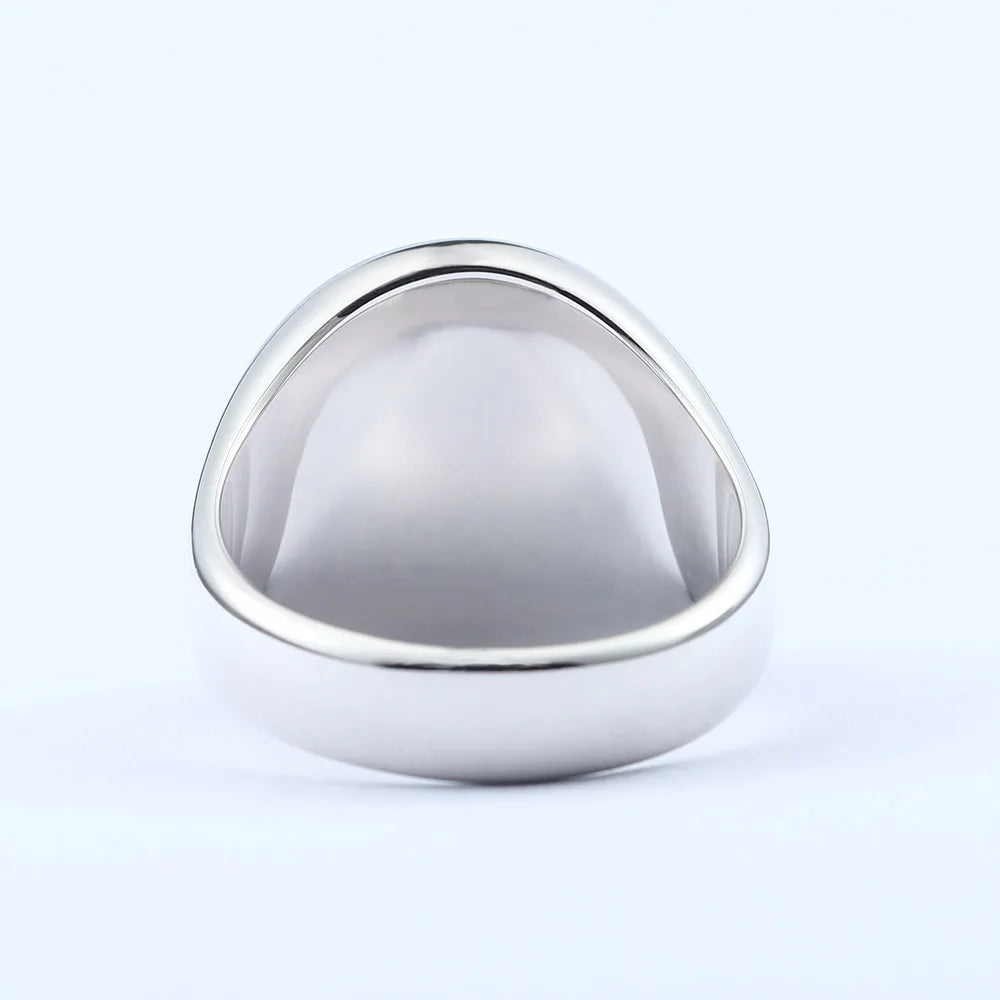 Meister-Freimaurer-Ring der Blauen Loge – Winkelmaß und Zirkel, Sterlingsilber-Ring