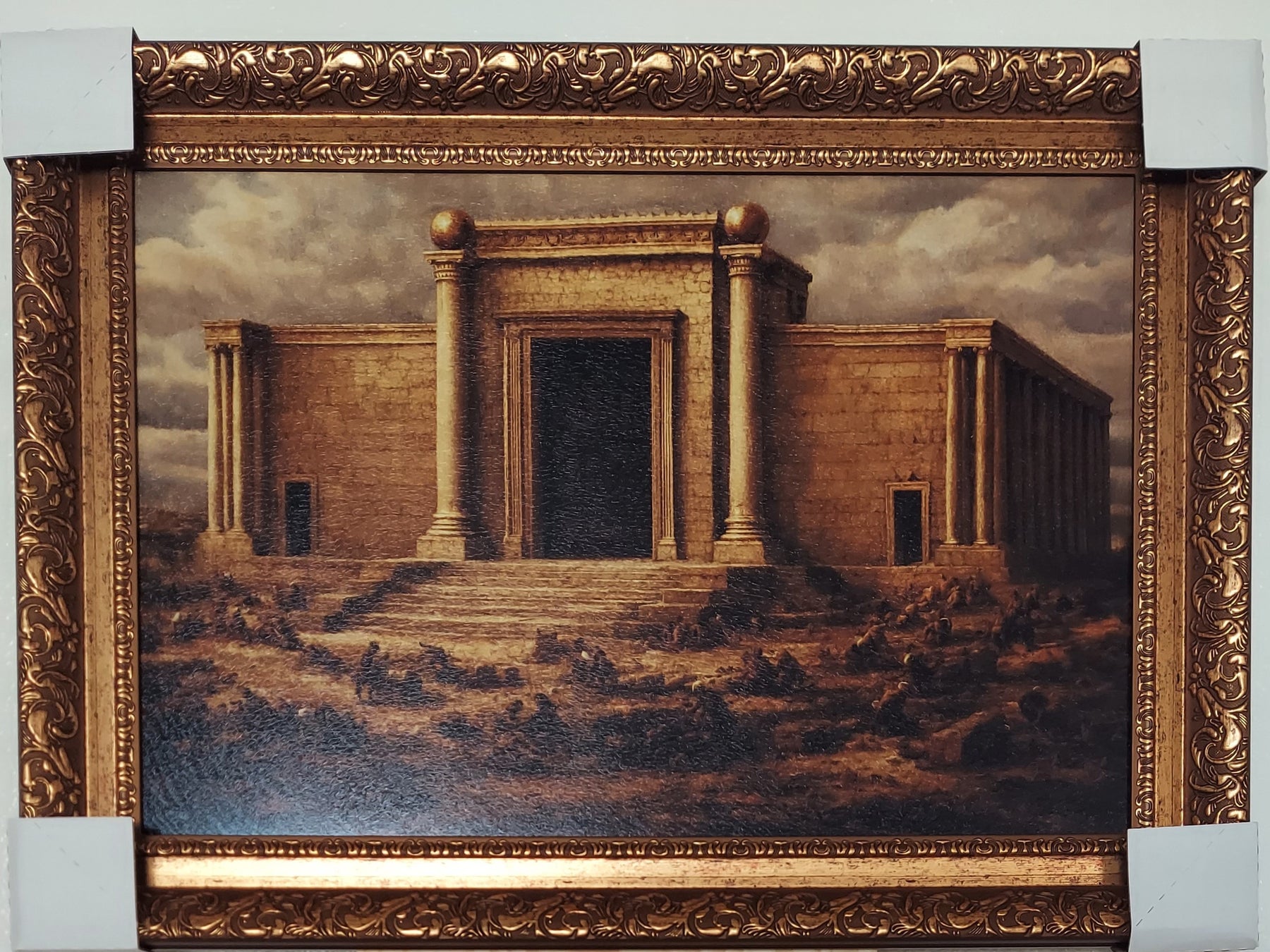 Masonic Canvas - The Temple Rises - Bricks Masons