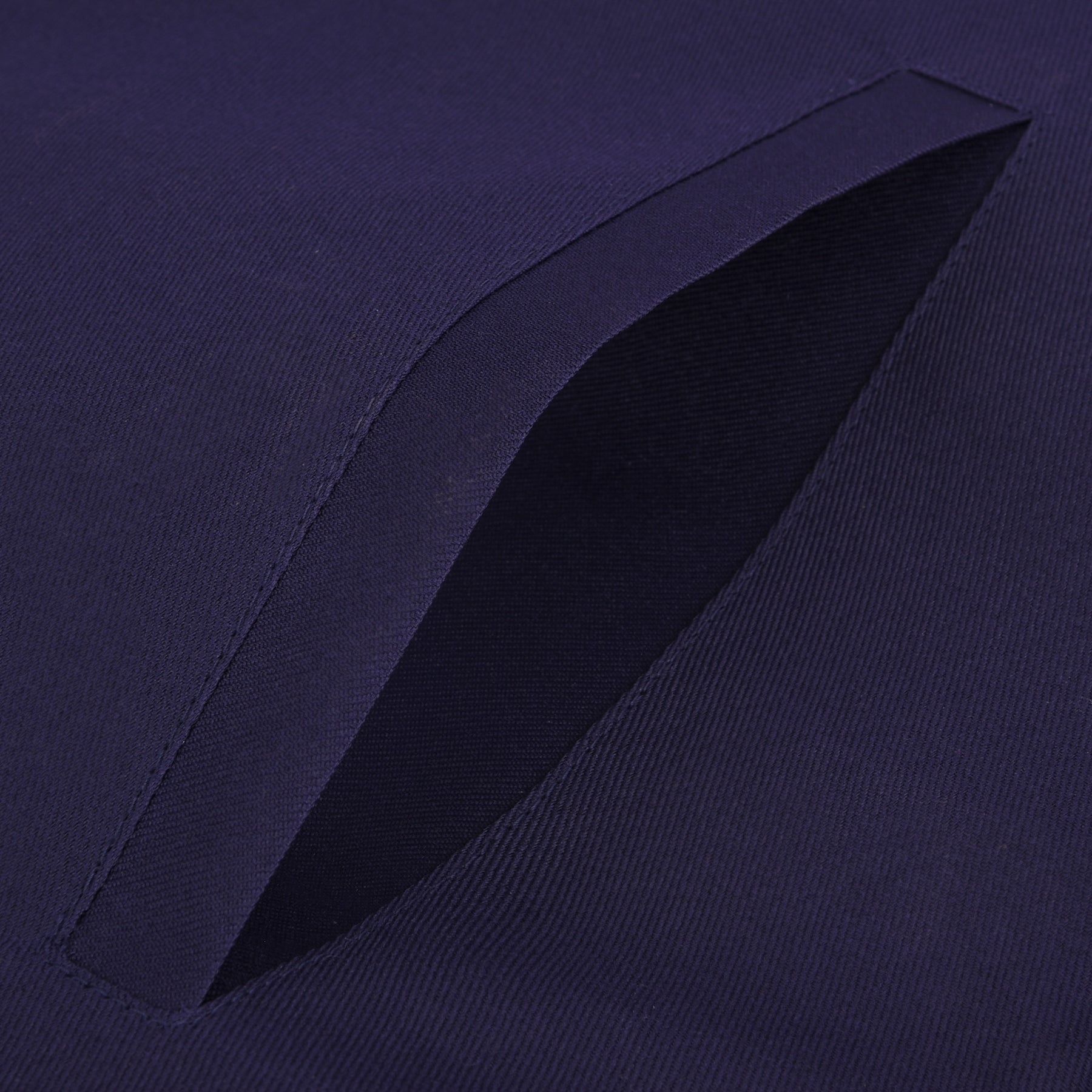 Chaplain Blue Lodge Officer Apron - Kenton Lodge Navy Velvet With Silver Embroidery Thread - Bricks Masons