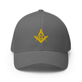 Master Mason Blue Lodge Baseball Cap - Square and Compass G Golden Embroidery