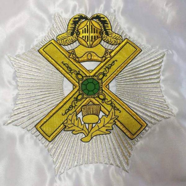 29th Degree Scottish Rite Banner - Handmade Bullion Embroidery