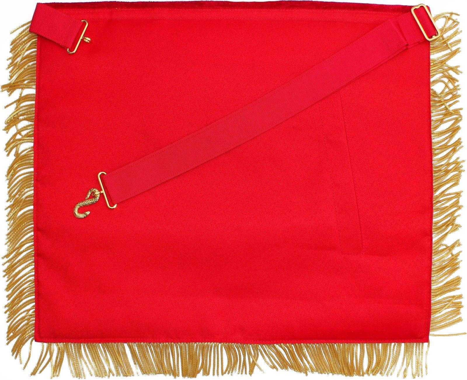 Grand High Priest Royal Arch Chapter Apron - Red Velvet - Bricks Masons