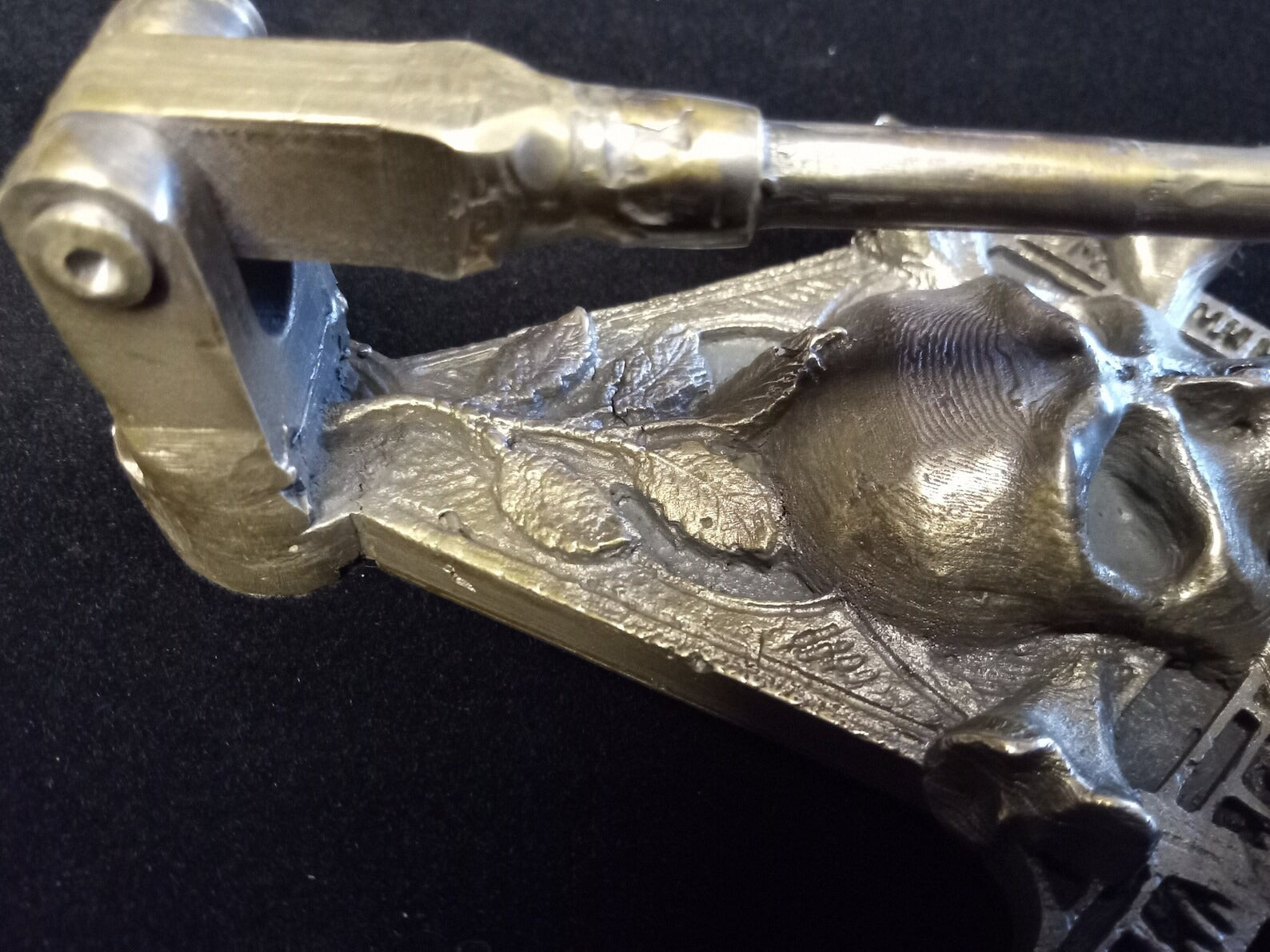 Widows Sons Door Knocker - High Polished Handcrafted Bronze Metal - Bricks Masons