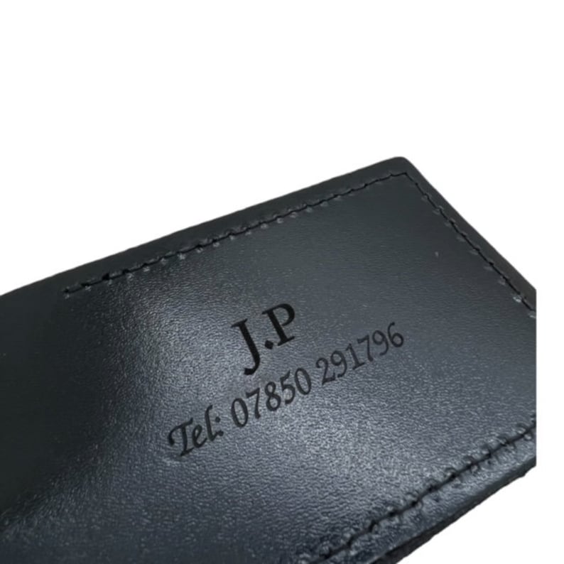 Master Mason Blue Lodge Luggage Tag - Leather Gold Engraved Case Label Personalized - Bricks Masons