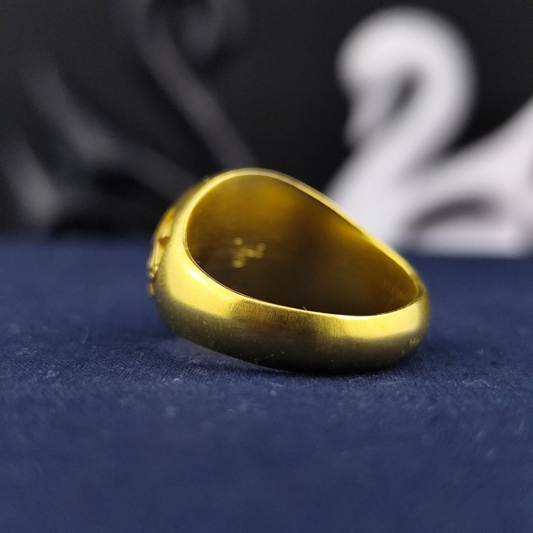 Master Mason Blue Lodge Ring - S&C G Various Materials & Customizable - Bricks Masons