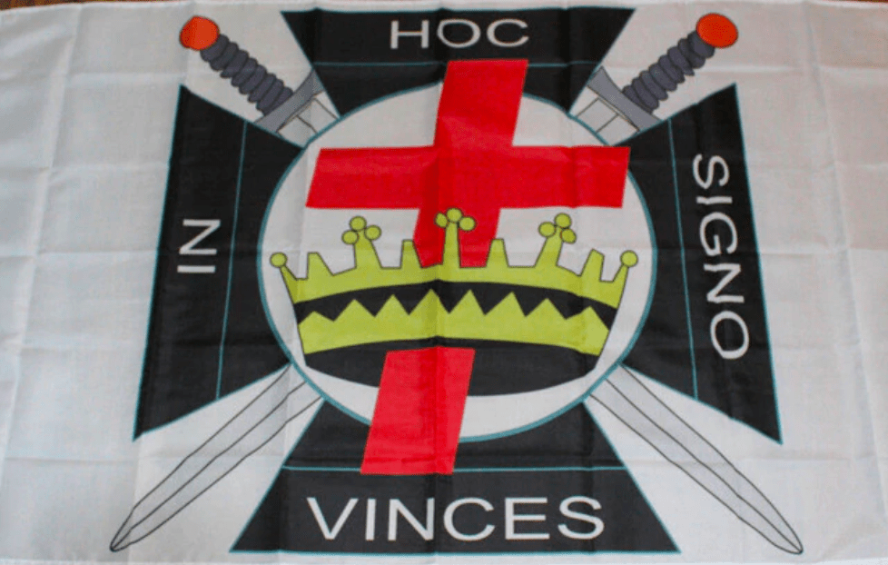 Knights Templar Commandery Flag - IN HOC SIGNO VINCES Various Sizes