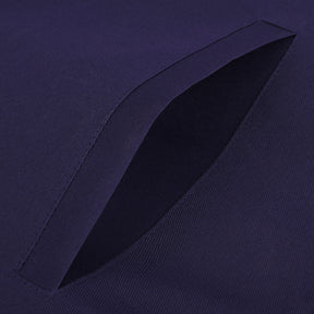 Junior Deacon Blue Lodge Officer Apron - Kenton Lodge Navy Velvet With Silver Embroidery Thread - Bricks Masons