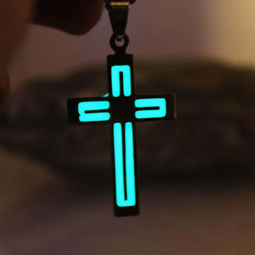 Knights Templar Necklace - Luminous Glowing CROSS - Bricks Masons