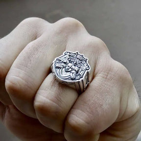 Knights Templar Ring - 16L Stainless Steel - Bricks Masons