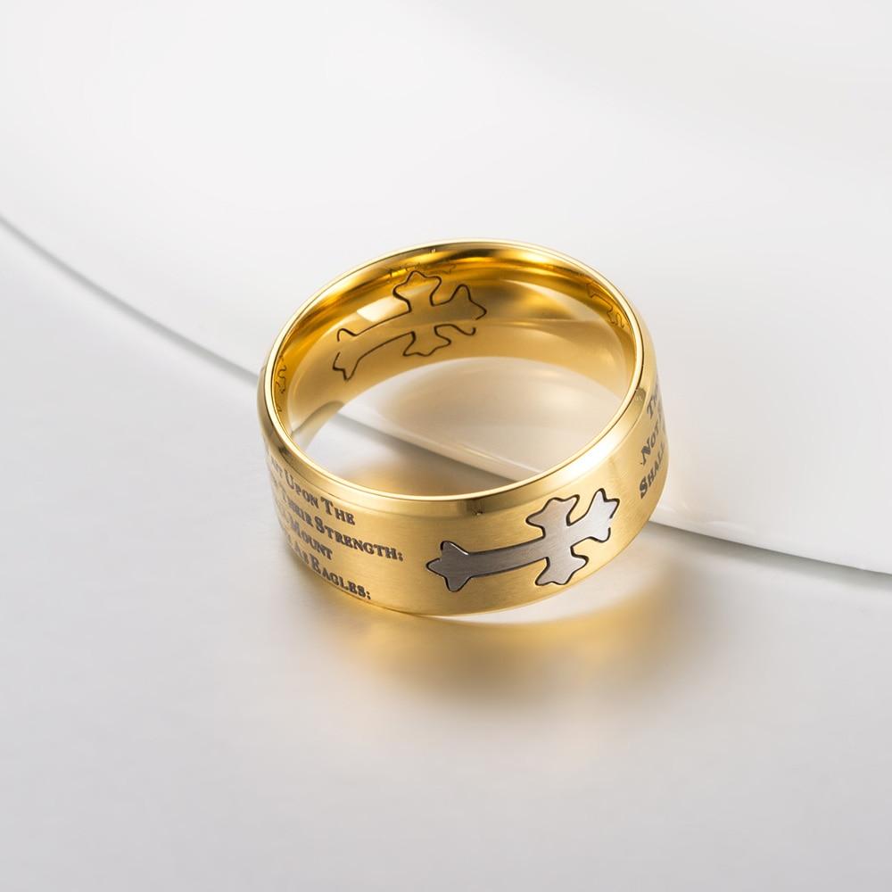 Knights Templar Ring - Black & Gold - Bricks Masons